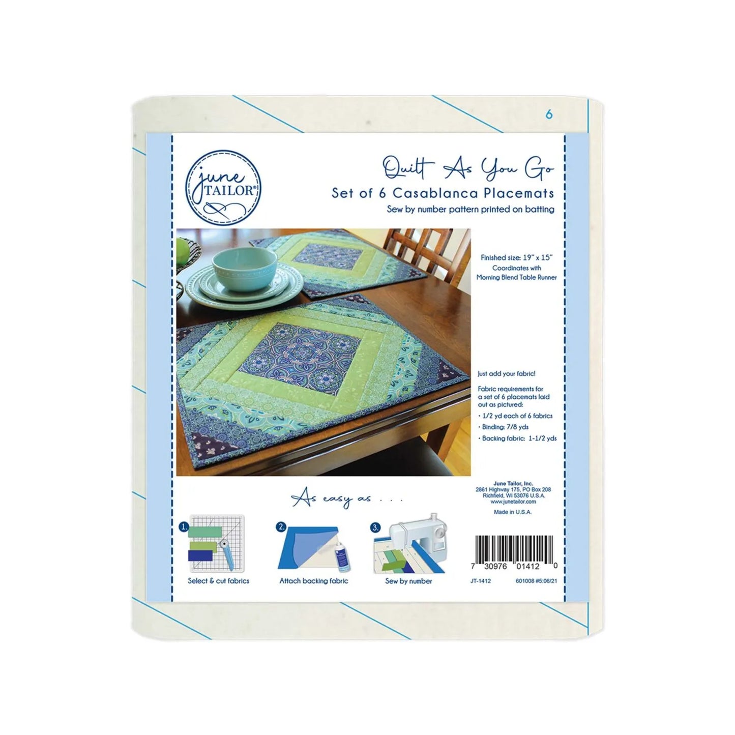 QAYG Placemats  -- Casablanca - 6 per pack