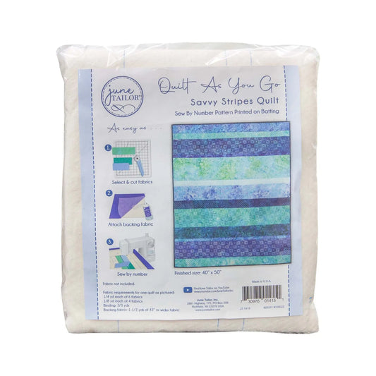 QAYG Lap Quilt  -- Savvy Stripes -- 1 per pack