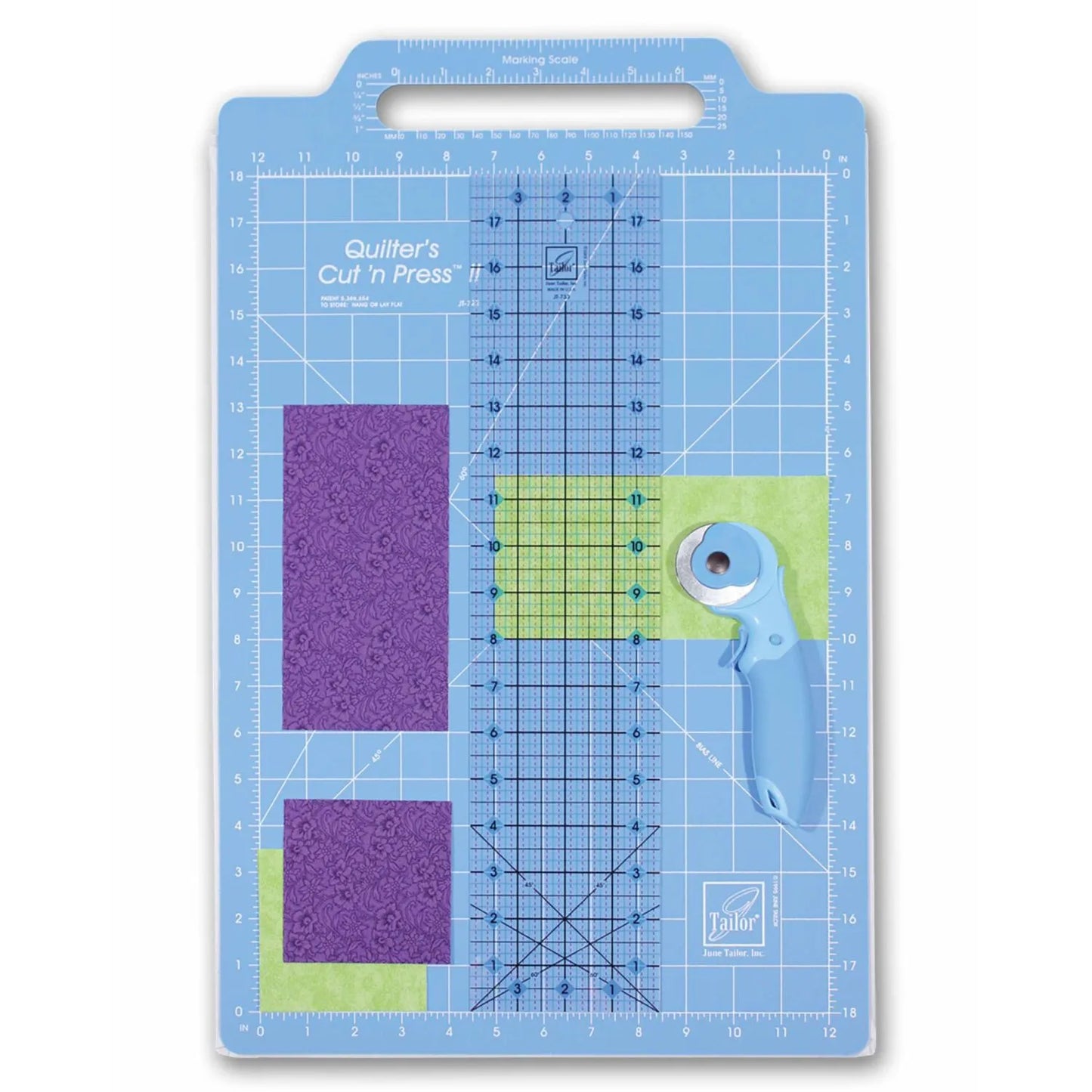 Quilter's  Cut 'n Press II -- 12 inch x 18 inch Grid